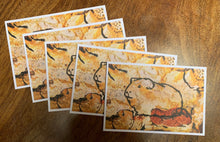 Load image into Gallery viewer, PALEOLITHIC GUINEA PIG - set of postcards/miniprints
