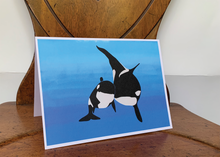 Load image into Gallery viewer, ORCAS - folded card
