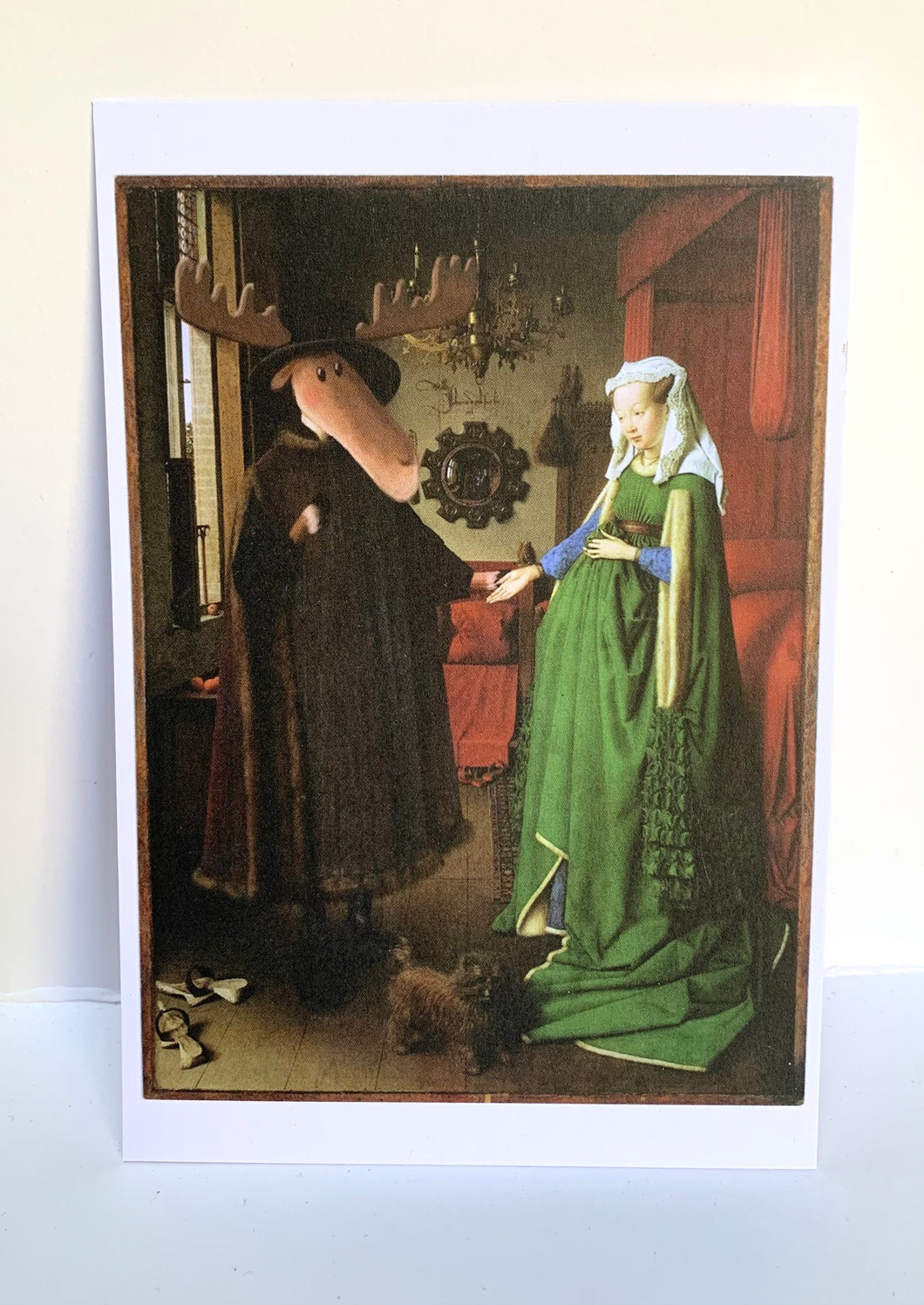 THE MARRIAGE OF MOOSOLFINI - postcard/miniprint