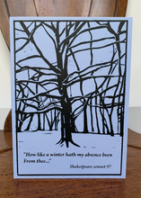 Load image into Gallery viewer, HOW LIKE A WINTER HATH MY ABSENCE BEEN - card
