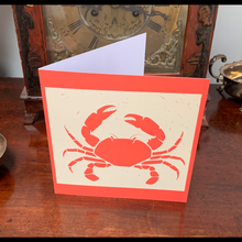Load image into Gallery viewer, CRAB - folded card
