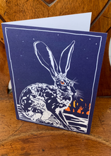 Load image into Gallery viewer, SUNSET HARE - folded card
