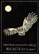 Load image into Gallery viewer, I HEARD THE OWL SCREAM AND THE CRICKETS CRY - card
