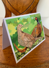 Load image into Gallery viewer, PHEASANTS PAIR - folded card
