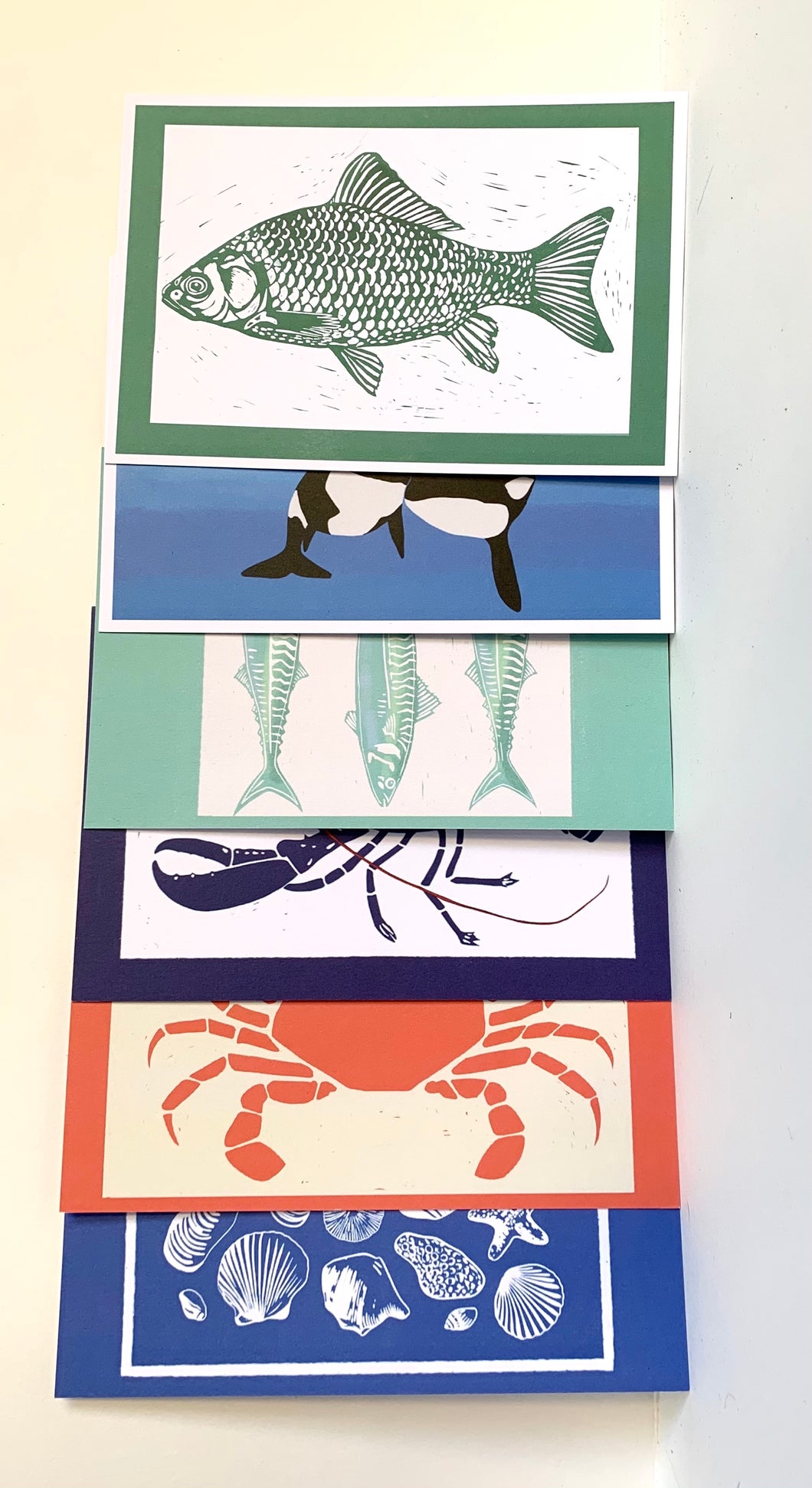 SEA- LIFE postcards - Mixed pack of six