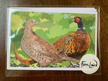 Load image into Gallery viewer, &#39;PHEASANT PAIR&#39; - Pack of Five postcards
