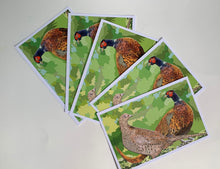 Load image into Gallery viewer, &#39;PHEASANT PAIR&#39; - Pack of Five postcards
