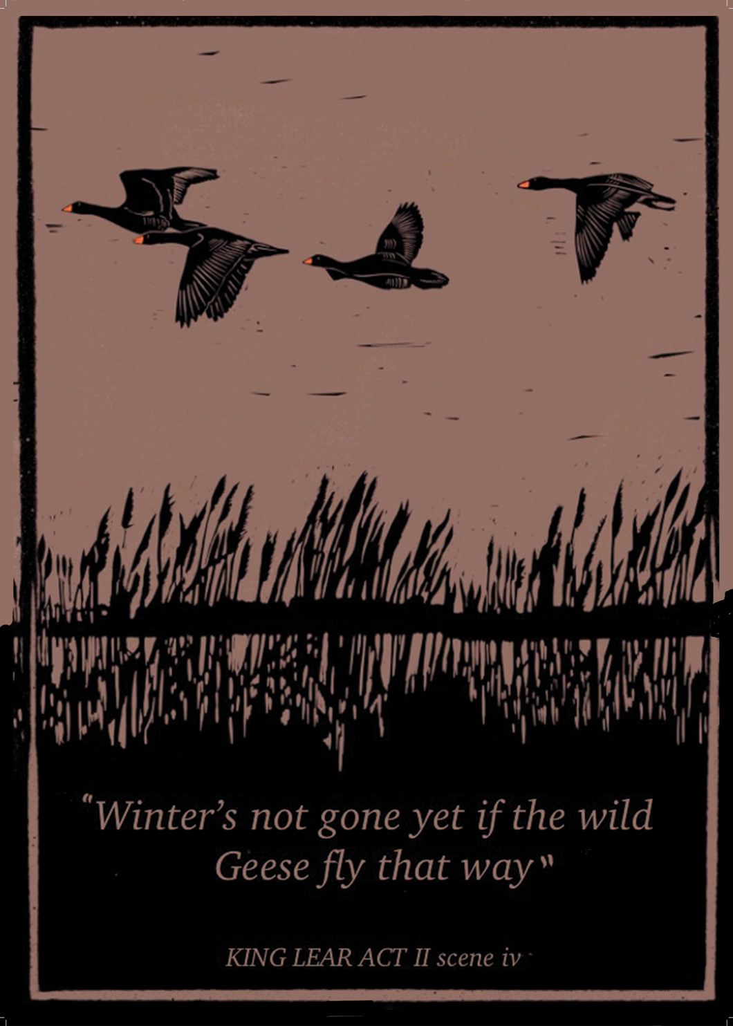 WINTER'S NOT GONE YET - folded card