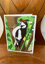 Load image into Gallery viewer, WOODPECKER - folded card
