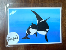 Load image into Gallery viewer, ORCAS - pack of five postcards
