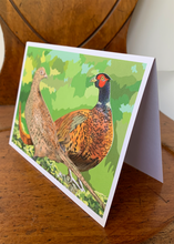 Load image into Gallery viewer, PHEASANTS PAIR - folded card
